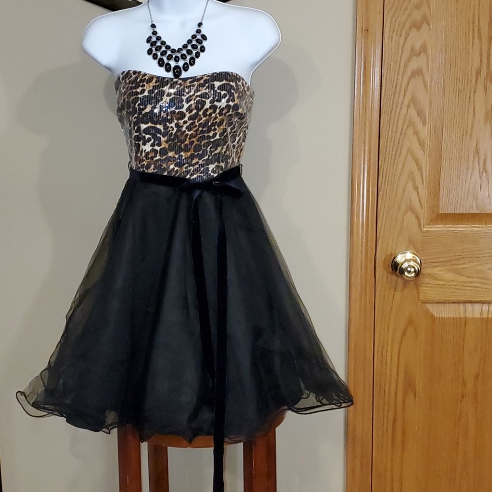 Reign On Leopard and Tulle Dress